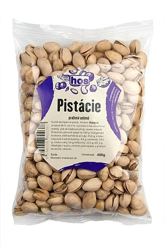 PISTÁCIE PRAŽENÉ SOLENÉ 400G