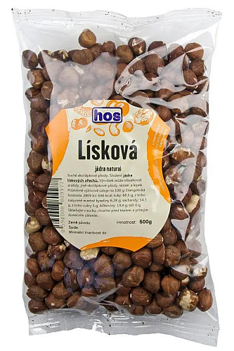 LÍSKOVÁ JÁDRA NATURAL 500G