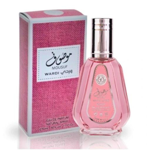ARD AL ZAAFARAN: MOUSUF WARDI 50ML - DÁMSKÁ PARFÉMOVÁ VODA (LIČI, BÍLÉ PIŽMO)