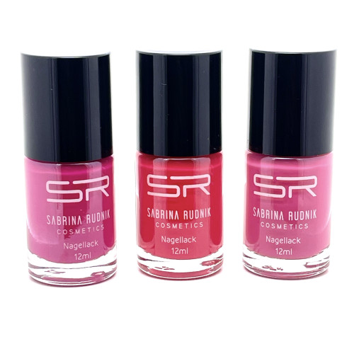 SABRINA RUDNIK: SET TŘÍ LAKŮ NA NEHTY (3X12ML) 