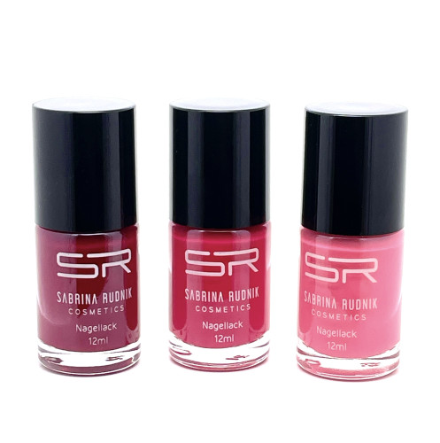 SABRINA RUDNIK: SET TŘÍ LAKŮ NA NEHTY (3X12ML) 