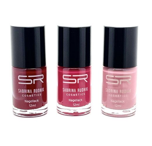 SABRINA RUDNIK: SET TŘÍ LAKŮ NA NEHTY (3X12ML) 