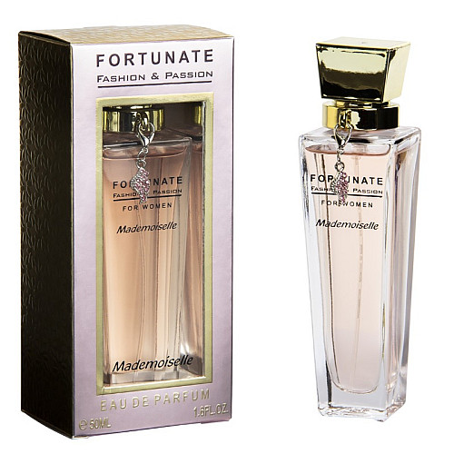 FORTUNATE: MADEMOISELLE 50ML - DÁMSKÁ PARFÉMOVÁ VODA (POMERANČ,RŮŽE,VANILKA)