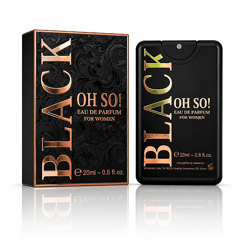 OMERTA: OH SO BLACK 20ML - DÁMSKÁ PARFÉMOVÁ VODA (ŠVESTKA, PEPŘ, KOSATEC)