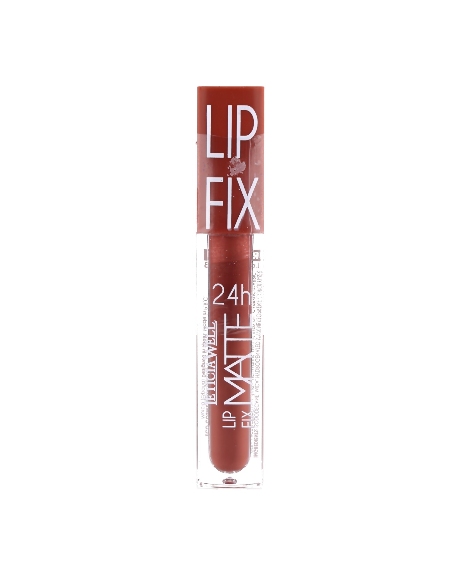 LETICIA WELL: DLOUHOTRVAJÍCÍ LIP FIX MATTE 24H (32) - ČOKOLÁDOVĚ HNĚDÁ
