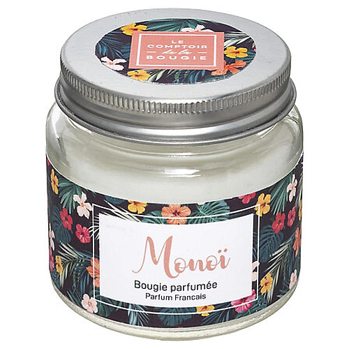 VONNÁ SVÍČKA MONOÏ 65G VE SKLENĚNÉ DÓZE S VÍČKEM - KVĚTINOVÁ VŮNĚ