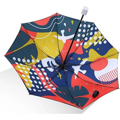 SKLÁDACÍ DEŠTNÍK/SLUNEČNÍK S PŮSOBIVÝM DESIGNEM