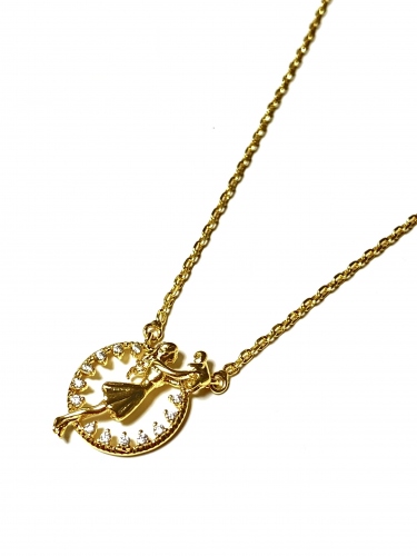 ELEGANTNÍ PŘÍVĚSEK SYMBOLIZUJÍCI POUTO MATKY A DÍTĚTE V BARVĚ 14K ZLATA