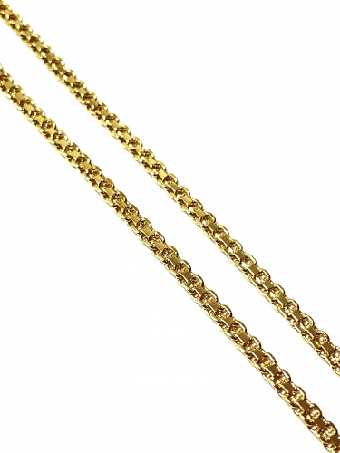 NÁHRDELNÍK S LUXUSNÍM ZDOBENÍM V BARVĚ 14K ZLATA (45-48CM)