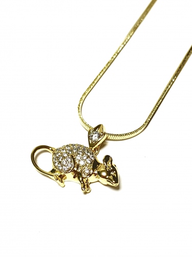 PŘÍVĚSEK KRYSY V BARVĚ 14K Z. SE ZIRKONY(CZ) INSPIROVÁN ČÍNSKÝM ZVĚROKRUHEM