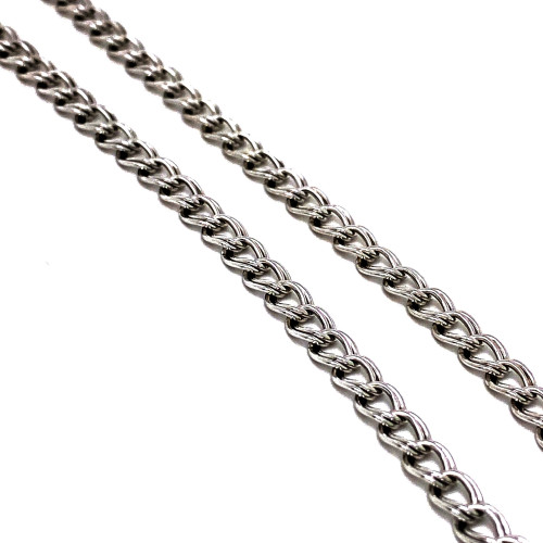 STŘÍBRNÝ NÁHRDELNÍK AG925/1000 VZORU DVOJITÉHO OČKA