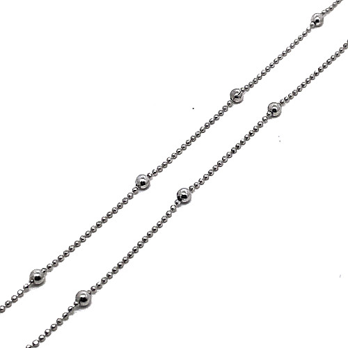 STŘÍBRNÝ ŘETÍZEK AG925/1000 KULIČKOVÝ