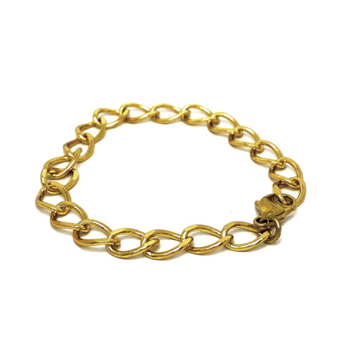 ELEGANTNÍ NÁRAMEK V DESIGNU VELKÝCH OČEK V TÓNU 14K ZLATA (19CM)