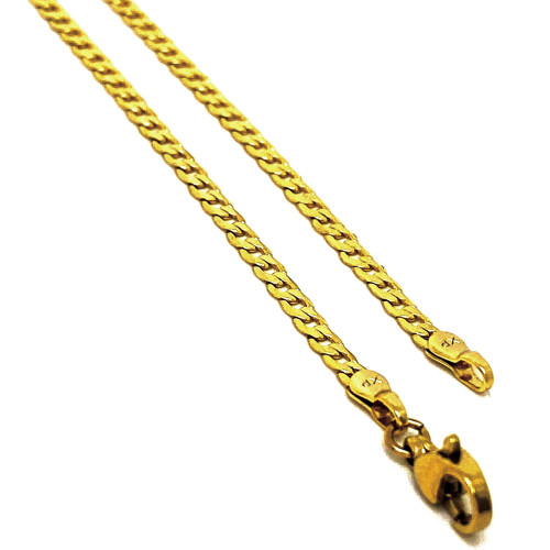 TRENDY NÁRAMEK NA KOTNÍK V TÓNU 14K ZLATA VZORU PANCER (27CM)