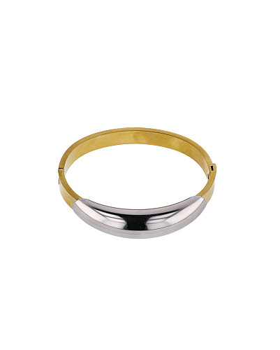 PEVNÝ NÁRAMEK Z UŠLECHTILÉ OCELI V LUXUSNÍM MASIVNÍM DESIGNU (18,5CM)