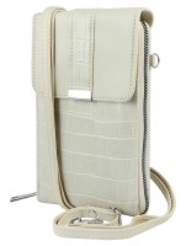 CROSSBODY KABELKA NA MOBILNÍ TELEFON A DROBNOSTI (KRÉMOVÁ)