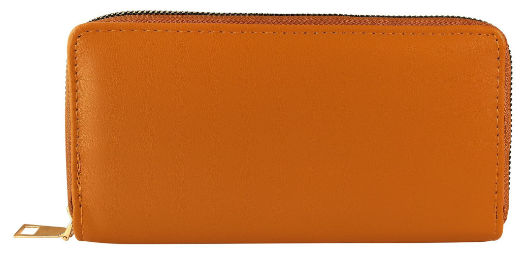 DÁMSKÁ PENĚŽENKA S JEDNODUCHÝM HLADKÝM DESIGNEM (SVĚTLE HNĚDÁ) - NĚMECKÁ KVALITA