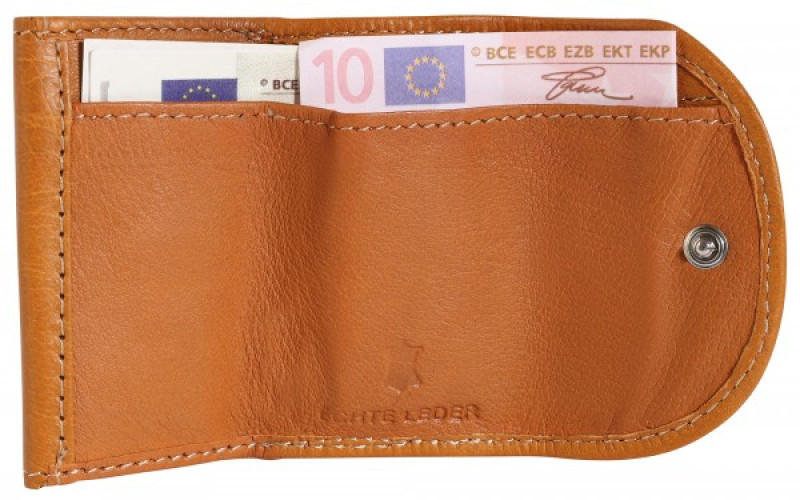 CESTOVNÍ MINI PENĚŽENKA EXCELLANC Z PRAVÉ HL. KŮŽE (KOŇAKOVÁ) - NĚMECKÁ KVALITA