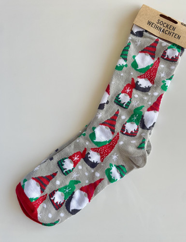 VESELÉ VÁNOČNÍ PONOŽKY SE SKŘÍTKY (VEL. 37- 44) - UNISEX