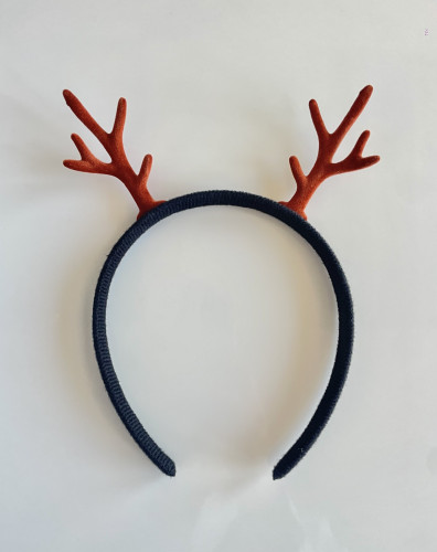 VÁNOČNÍ ČELENKA SE SOBÍMI RŮŽKY - UNIVERZÁLNÍ VELIKOST