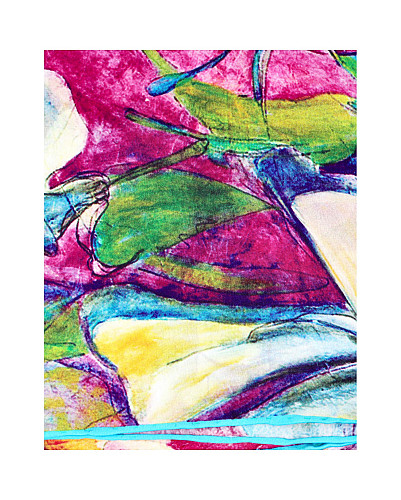 ELEGANTNÍ HEDVÁBNÝ ŠÁTEK V PESTRÉM KVĚTINOVÉM DESIGNU 85X85CM - TRENDY PAŘÍŽE