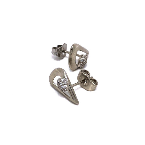 ELEGANTNÍ PUZETOVÉ NÁUŠNICE VZORU TROJÚHELNÍKU S OZDOBOU (1,5CM)