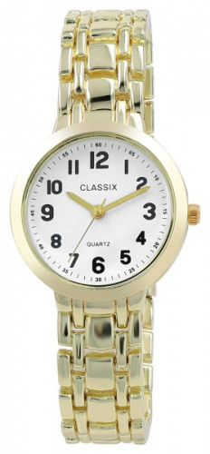 ELEGANTNÍ DÁMSKÉ HODINKY CLASSIX S KOVOVÝM PÁSKEM - QUARTZOVÝ STROJEK