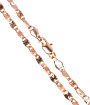 MASIVNÍ ŘETÍZEK VZORU CONTINUOUS PATTERNS V BARVĚ 18K ZLATA (50cm)
